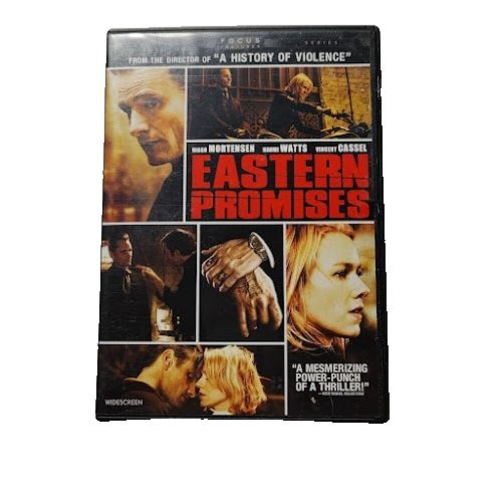 Eastern Promises DVD Crime Thriller Movie 2007 R Viggo Mortensen Naomi Watts
